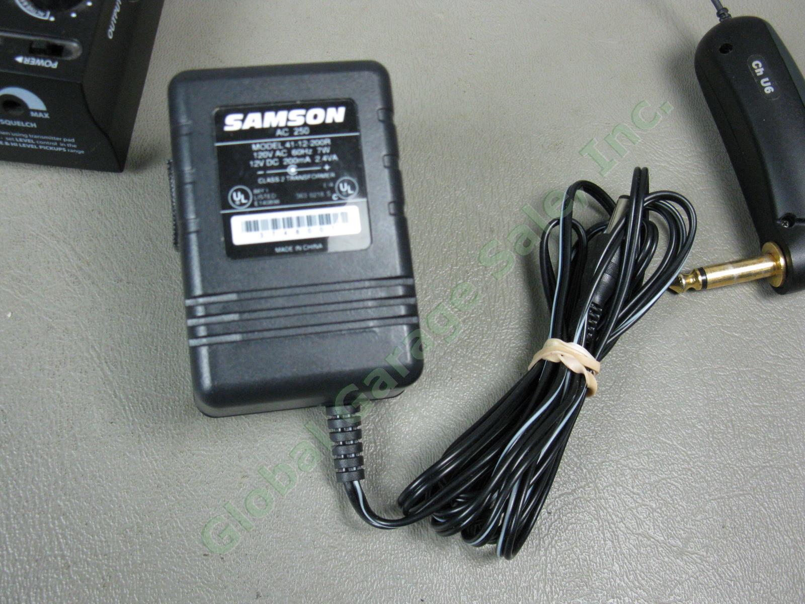 Samson AP1 AG1 UHF Wireless Guitar System Ch U6 + Digitech Bass Overdrive Pedal 5