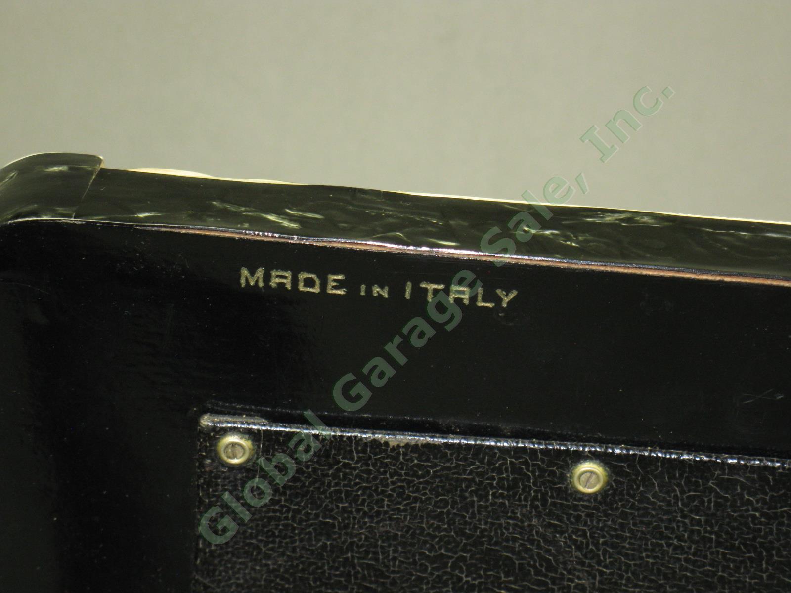 Vtg Antique 41 Key 120 Bass Button Mazzoni Piano Accordion + Case Enrico Massoni 15
