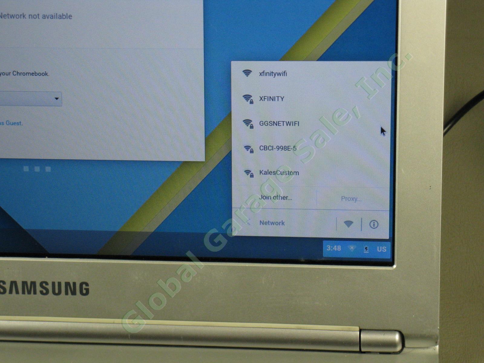 Samsung Chromebook Netbook Computer XE303C12 11.6" 1.7 GHz 2GB RAM 16GB NO RES! 1