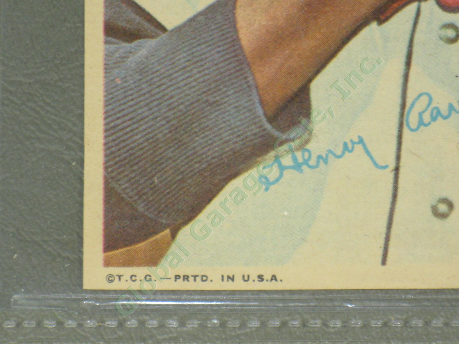 Signed Auto Photo Lot Mickey Mantle 1967 Topps #15 Hank Aaron Larry Bird Pele NR 8