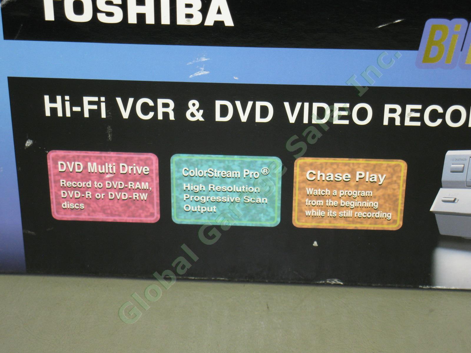 NEW IN BOX Toshiba VCR DVD Video CD-R CD-RW Player Recorder D-VR4SU No Reserve! 2