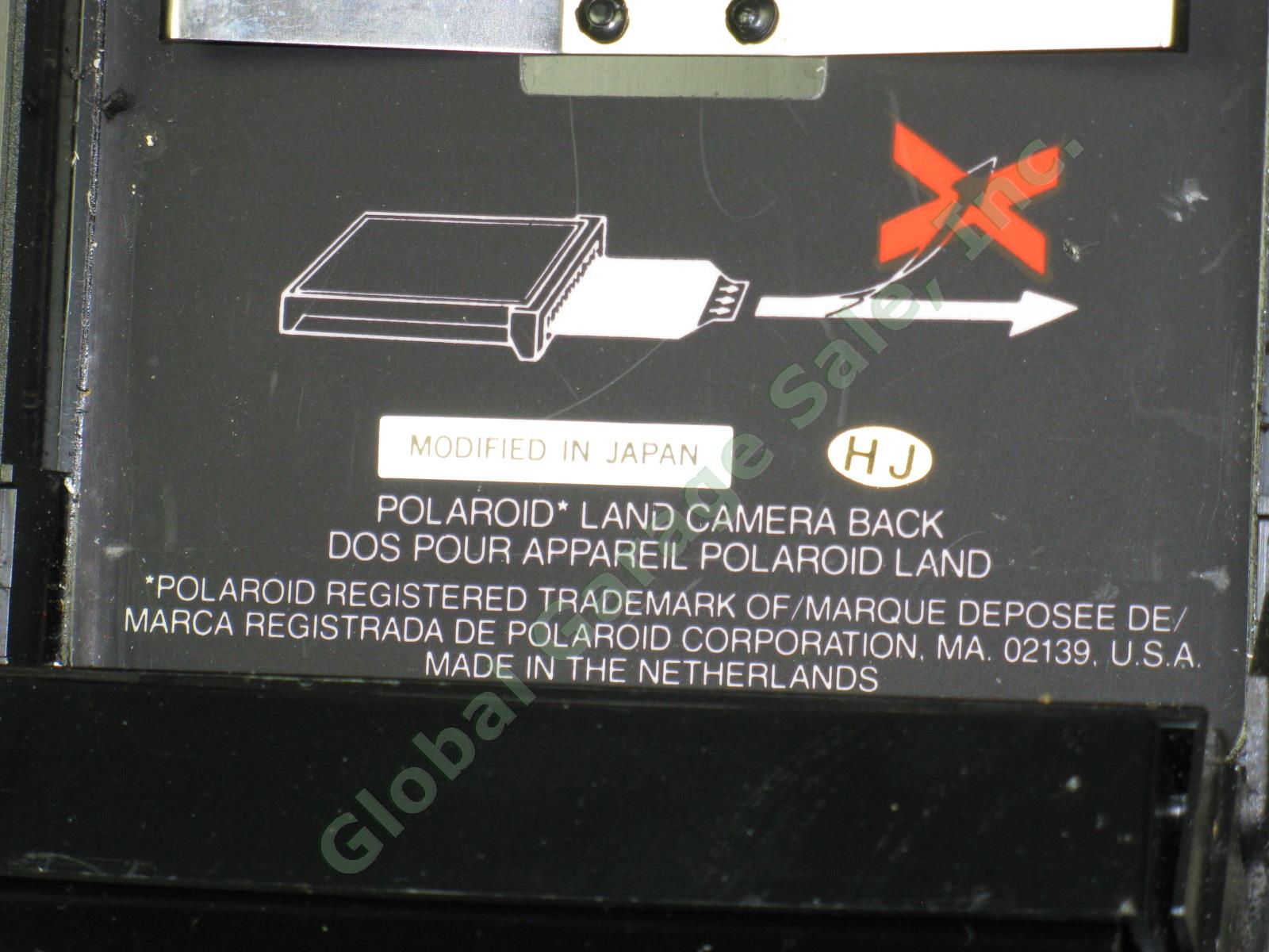 Rare Vtg Polaroid 600se Land Camera Instant Pack Film Backs Holders Slides Lot 4
