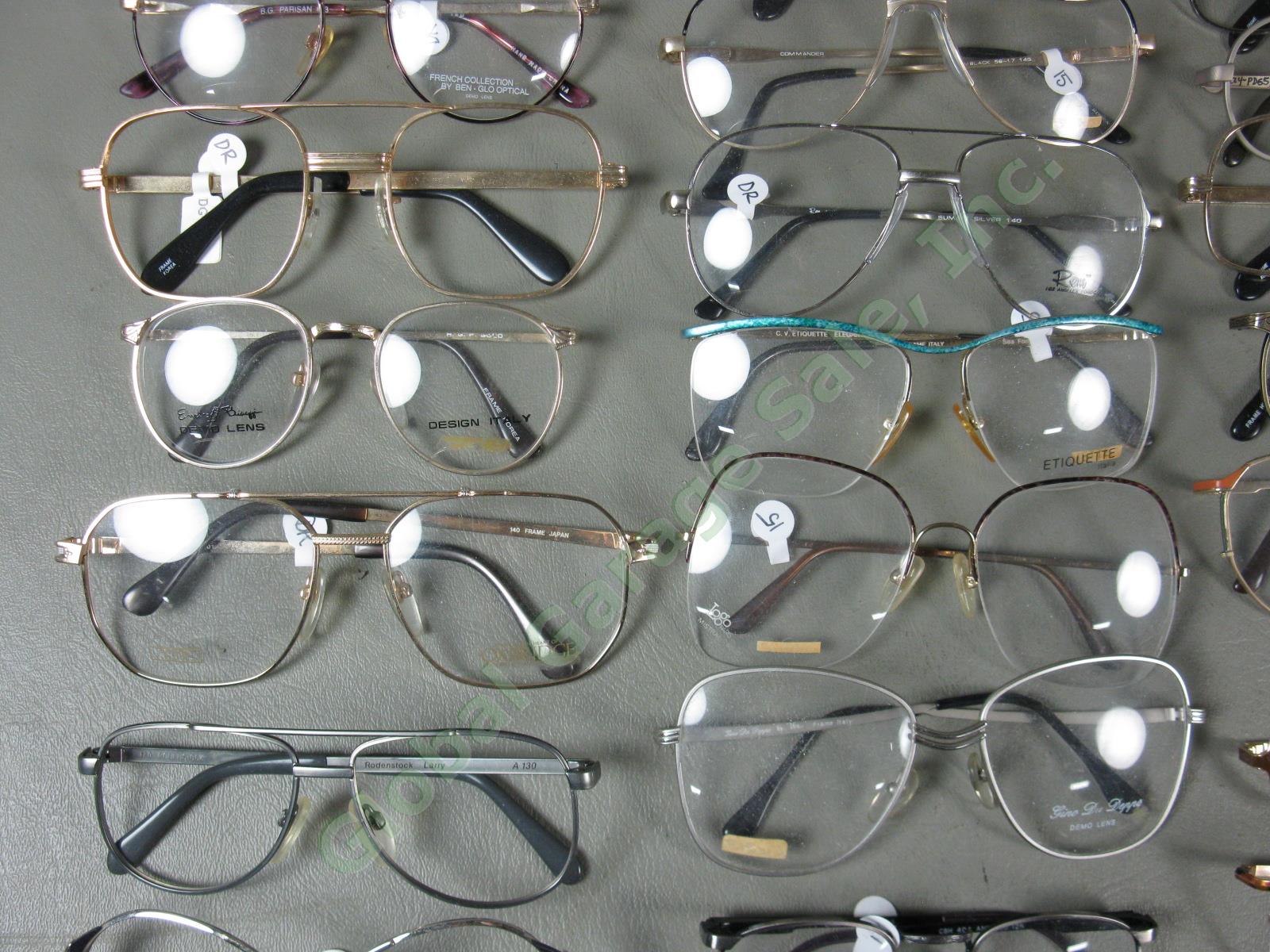 53 Pairs NEW NOS Metal Eyeglass Glasses Frames Lot Pierre Cardin Vogue Zeiss NR! 2