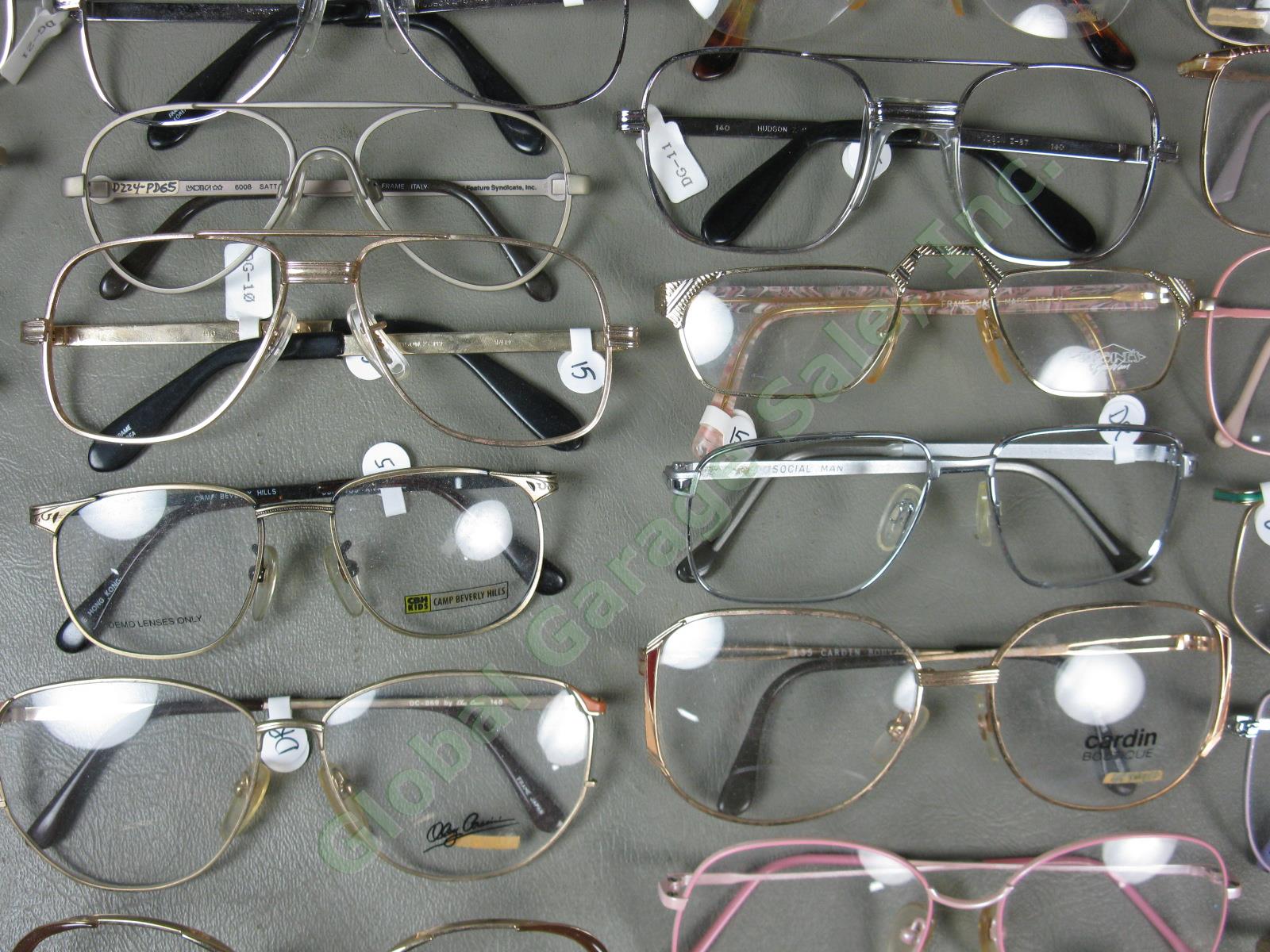 53 Pairs NEW NOS Metal Eyeglass Glasses Frames Lot Pierre Cardin Vogue Zeiss NR! 5