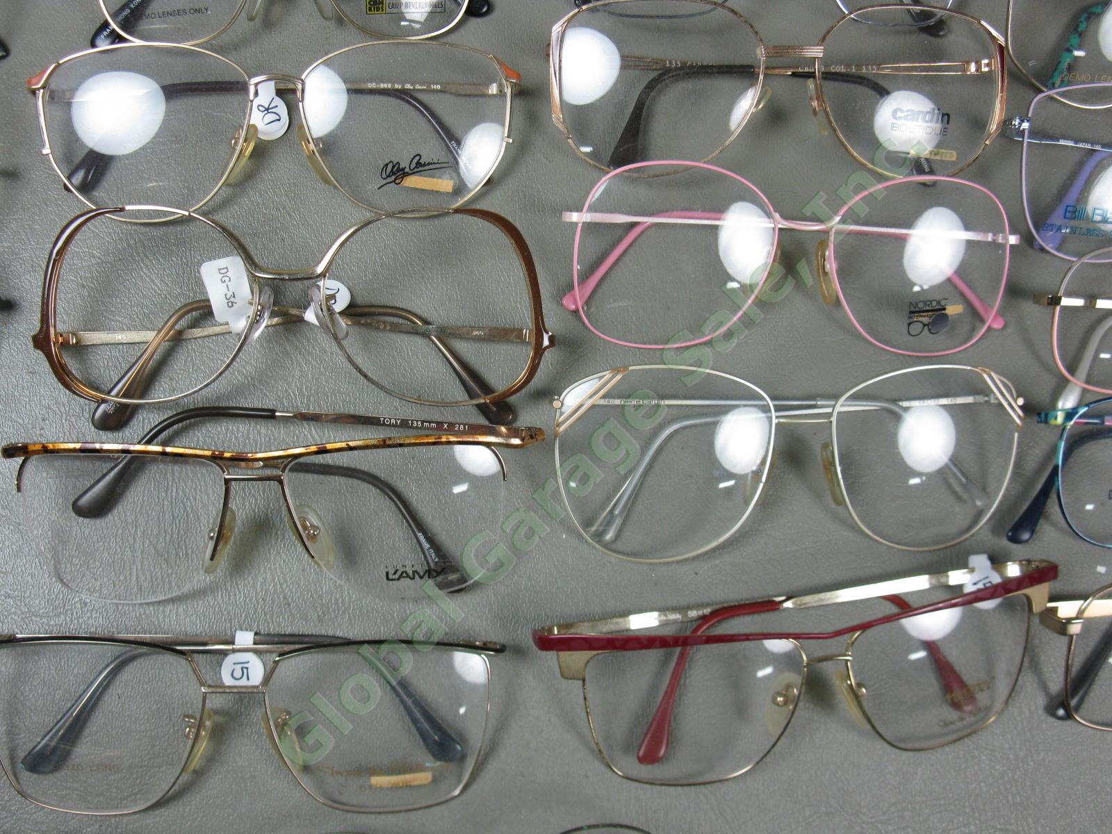 53 Pairs NEW NOS Metal Eyeglass Glasses Frames Lot Pierre Cardin Vogue Zeiss NR! 6
