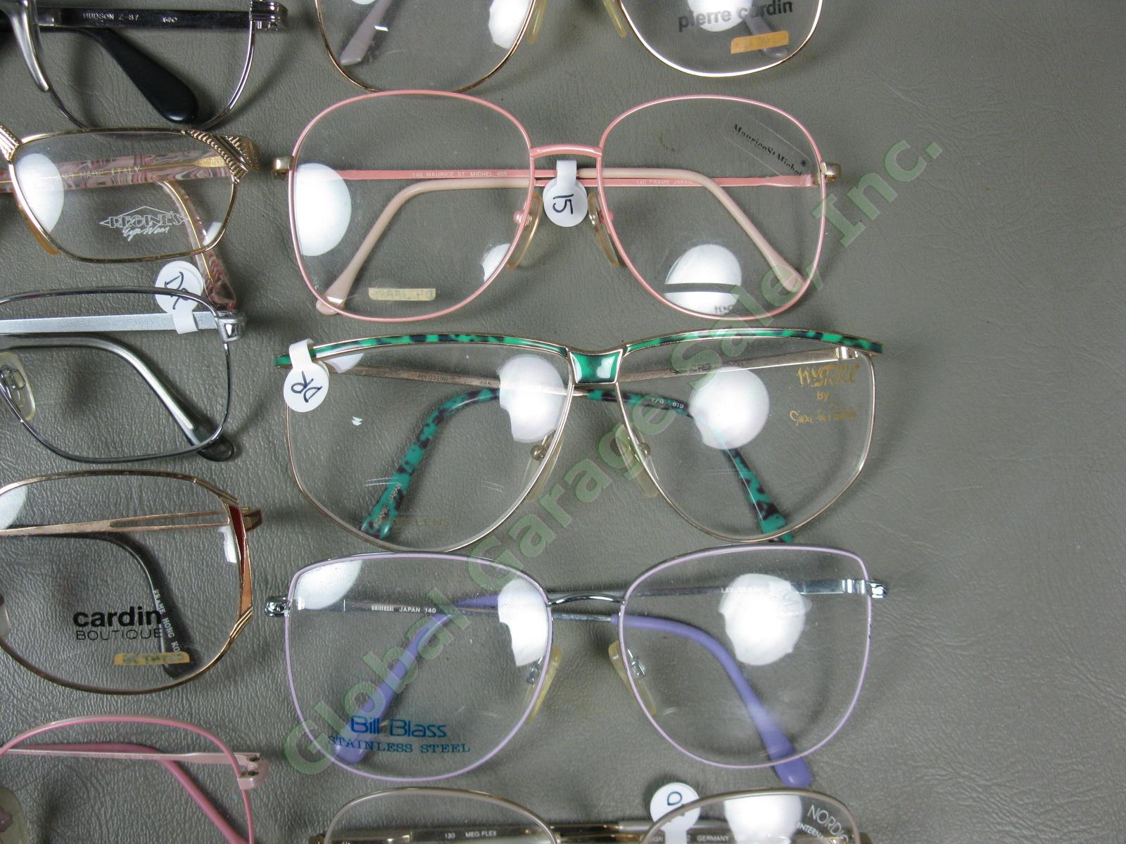 53 Pairs NEW NOS Metal Eyeglass Glasses Frames Lot Pierre Cardin Vogue Zeiss NR! 8