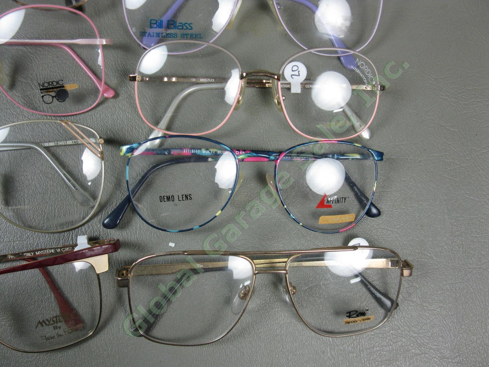 53 Pairs NEW NOS Metal Eyeglass Glasses Frames Lot Pierre Cardin Vogue Zeiss NR! 9