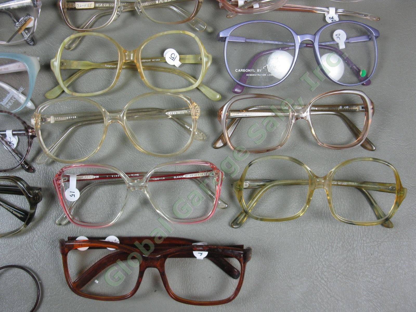 70 NEW NOS Plastic Eyeglass Glasses Frames Wholesale Lot Ralph Lauren Zeiss +NR! 9