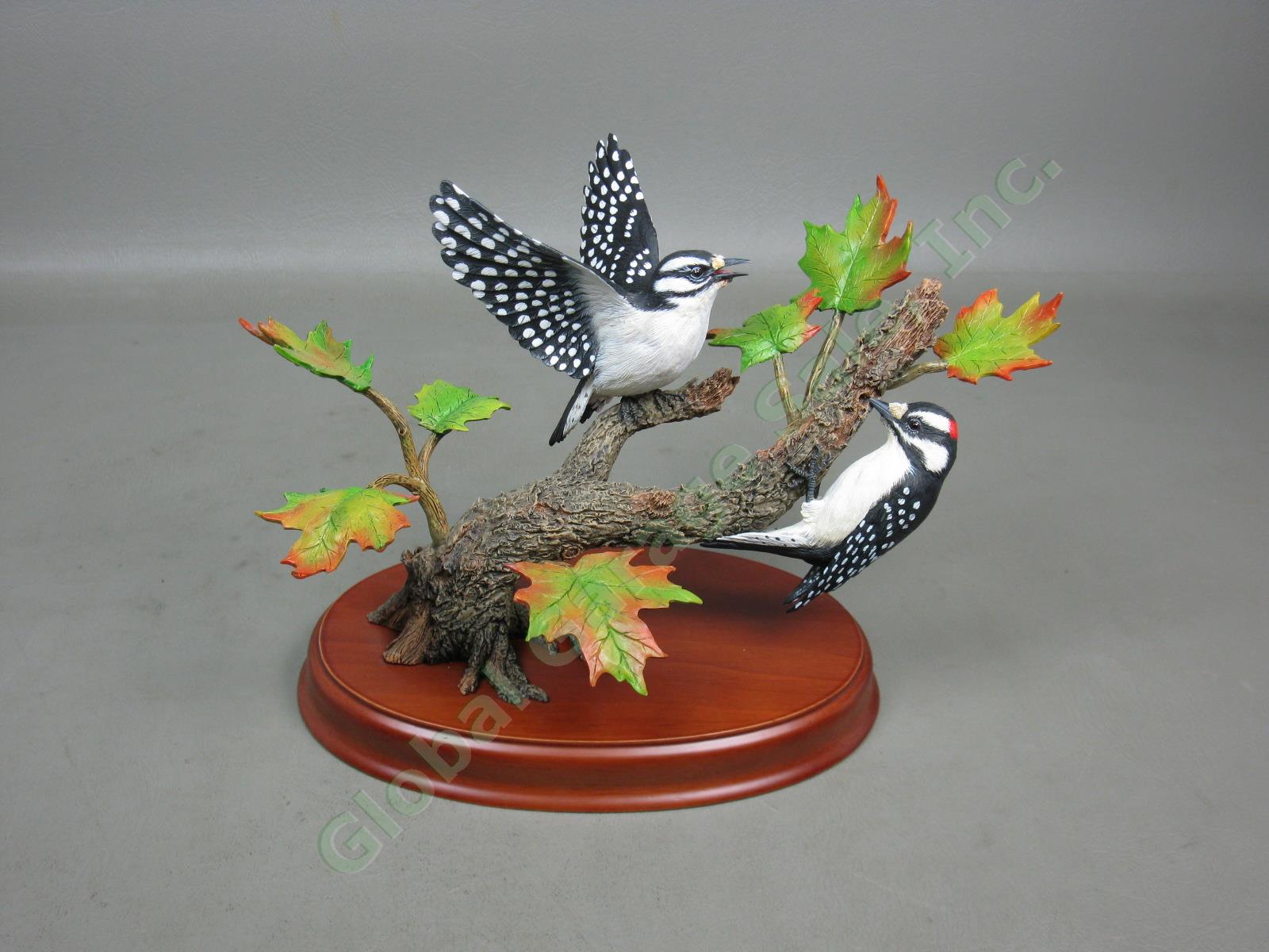 Danbury Mint Bob Guge Lot Tender Beginnings Bluejays + Autumn Wonder Woodpeckers 1
