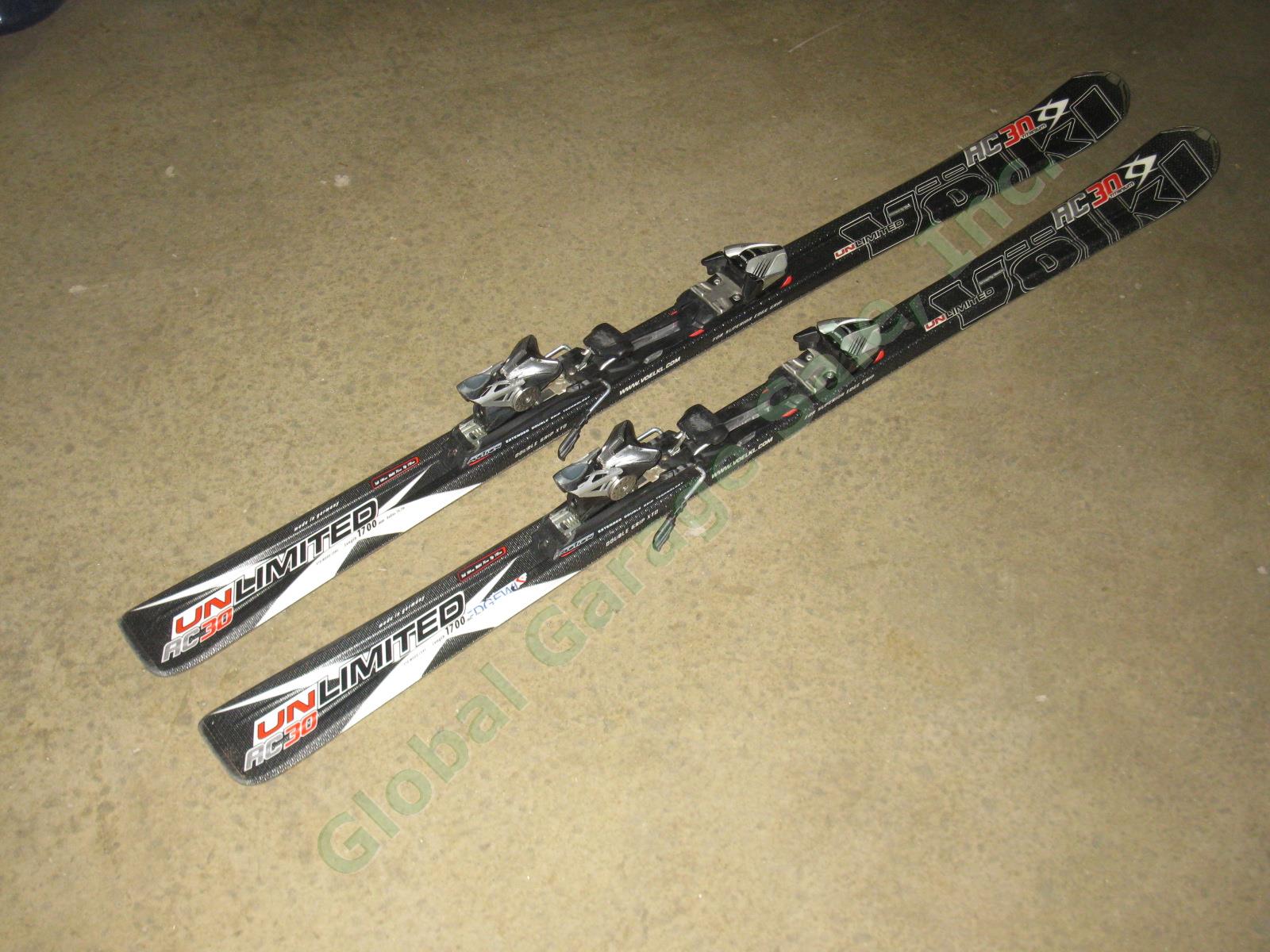 Volkl AC30 Titanium Unlimited 170cm Downhill Skis W/ Marker Motion Bindings Lot