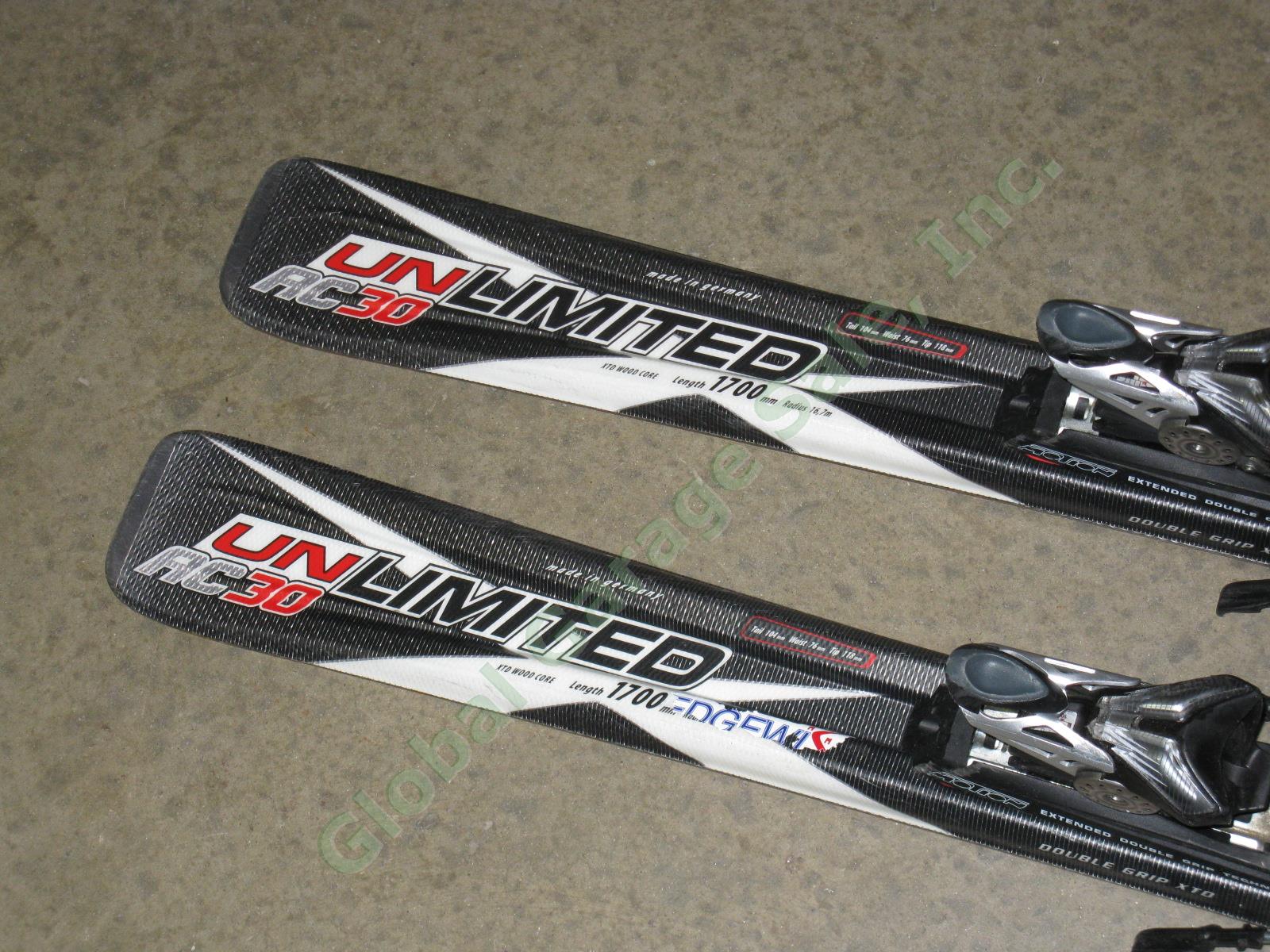 Volkl AC30 Titanium Unlimited 170cm Downhill Skis W/ Marker Motion Bindings Lot 3