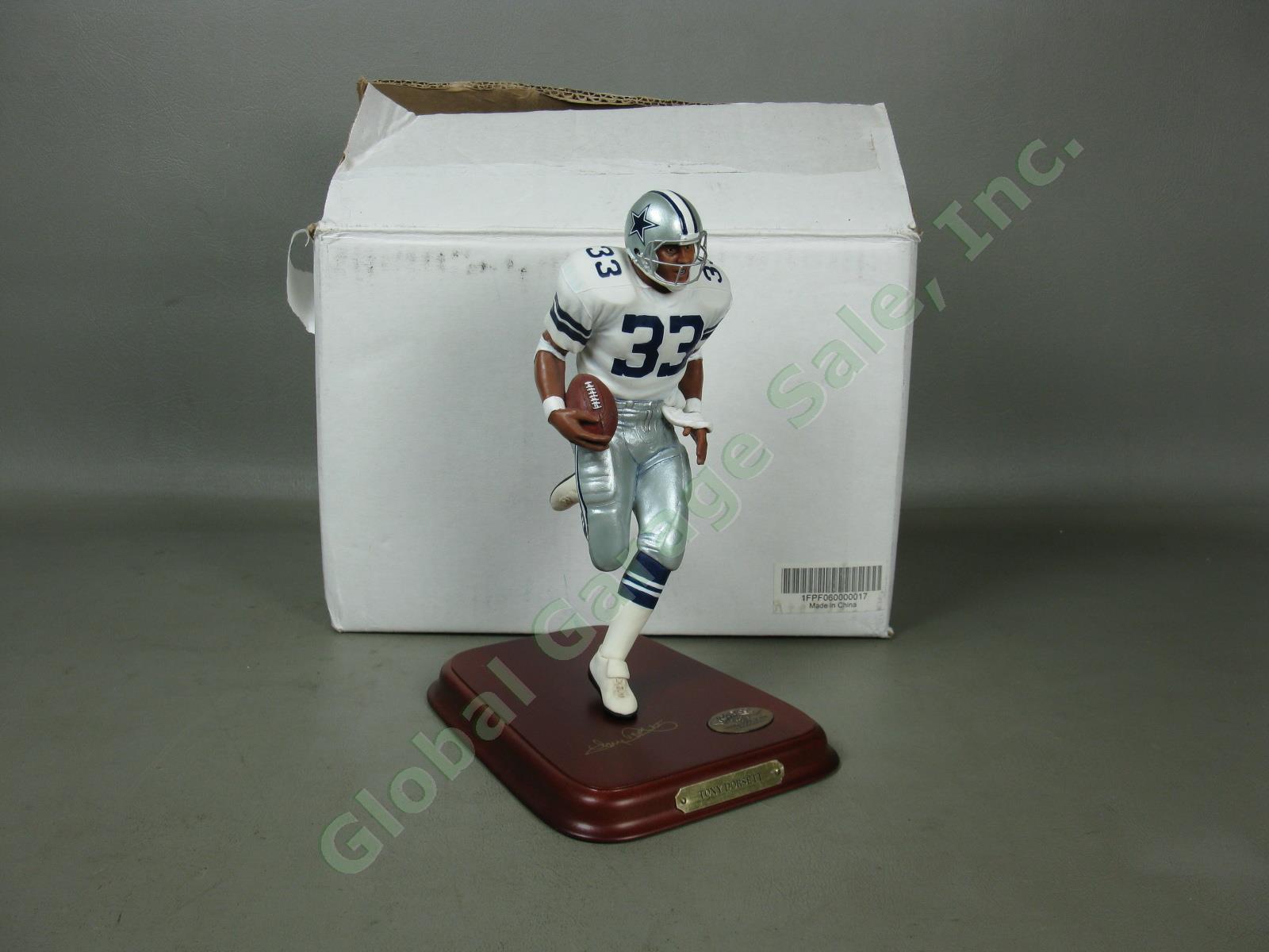 Rare Danbury Mint Dallas Cowboys Tony Dorsett Figure NFL Original Box NO RESERVE