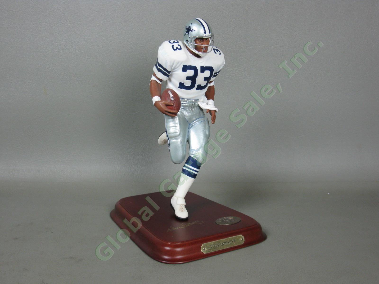 Rare Danbury Mint Dallas Cowboys Tony Dorsett Figure NFL Original Box NO RESERVE 1