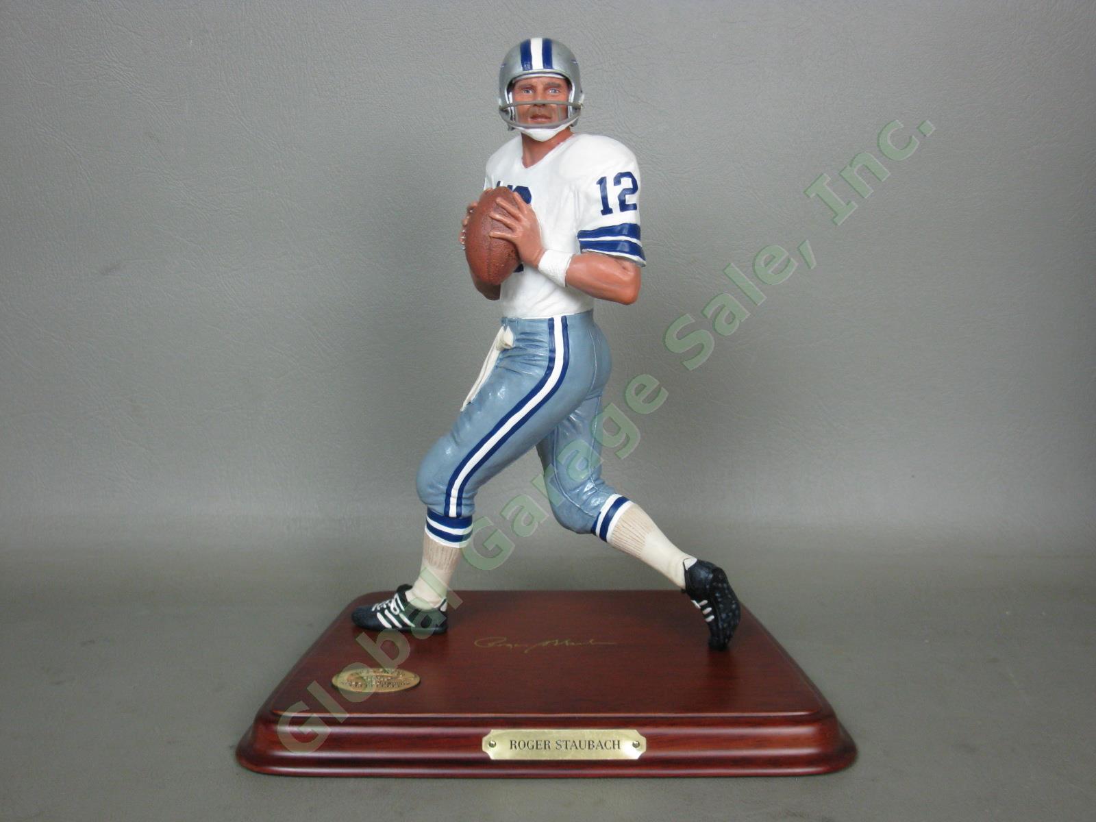 Rare Danbury Mint Dallas Cowboys Roger Staubach NFL Figure Orig Box NO RESERVE! 1
