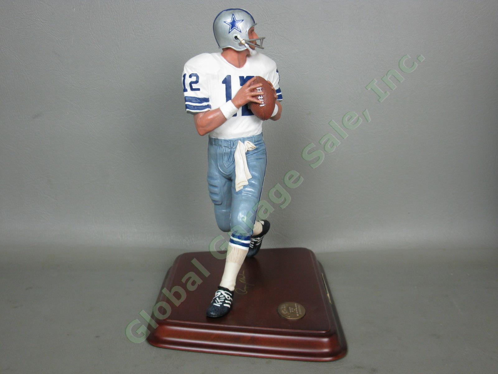 Rare Danbury Mint Dallas Cowboys Roger Staubach NFL Figure Orig Box NO RESERVE! 2