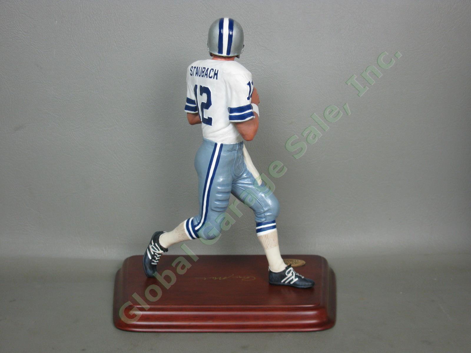 Rare Danbury Mint Dallas Cowboys Roger Staubach NFL Figure Orig Box NO RESERVE! 3