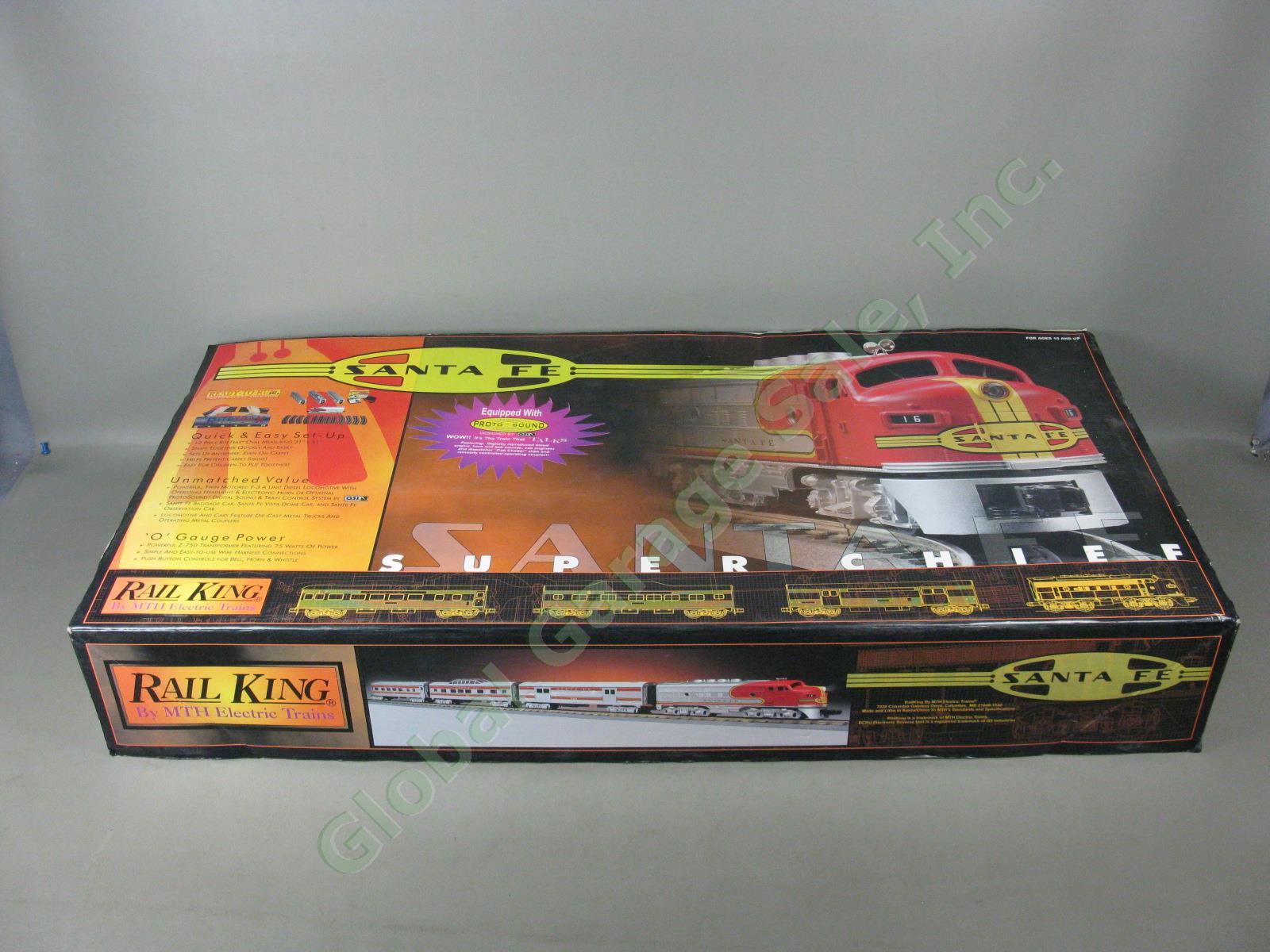 MTH Rail King Santa Fe Super Chief F-3 RTR Passenger Train Set W/ Box 30-4021-1
