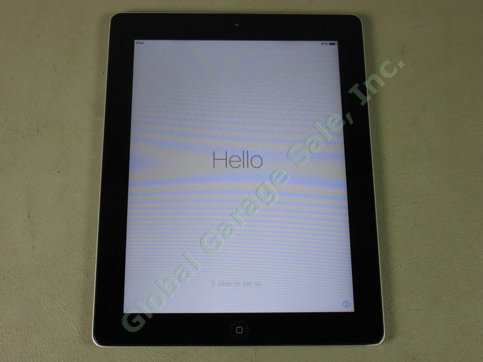 Apple iPad 2 Wifi 32GB Black Tablet Factory Reset MC770LL/A A1395 No Reserve!
