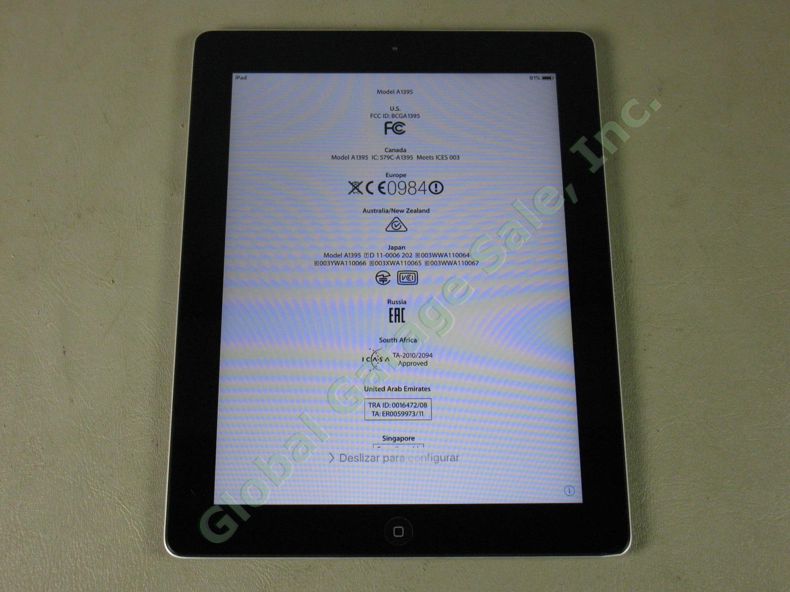 Apple iPad 2 Wifi 32GB Black Tablet Factory Reset MC770LL/A A1395 No Reserve! 1
