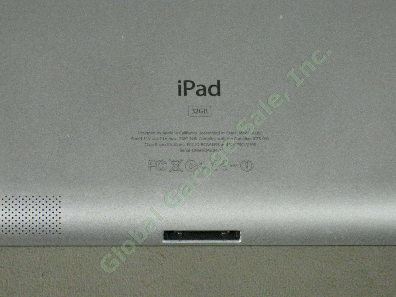 Apple iPad 2 Wifi 32GB Black Tablet Factory Reset MC770LL/A A1395 No Reserve! 4