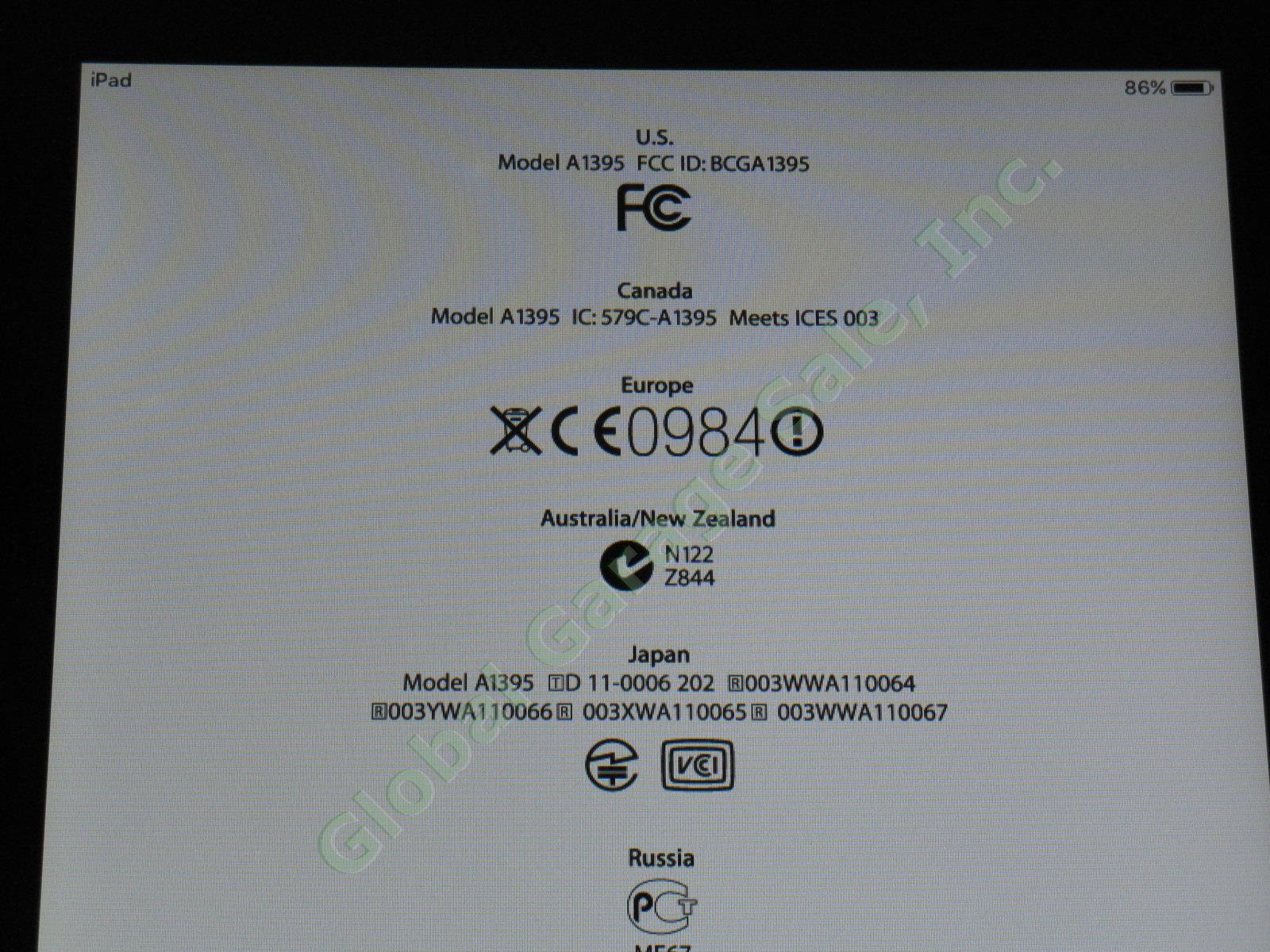Apple iPad 2 Wifi 16GB Black Tablet Factory Reset MC770LL/A A1395 No Reserve! 2