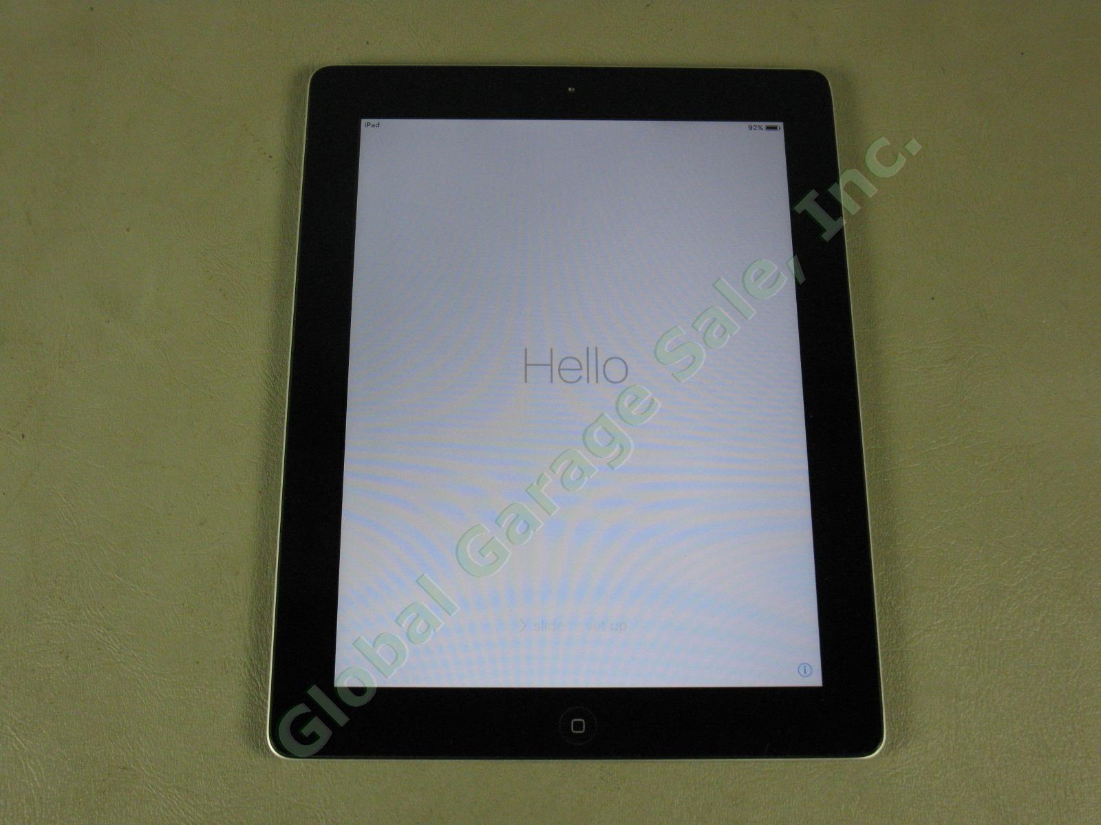 Apple iPad 2 Wifi 16GB Black Tablet Factory Reset MC770LL/A A1395 No Reserve!
