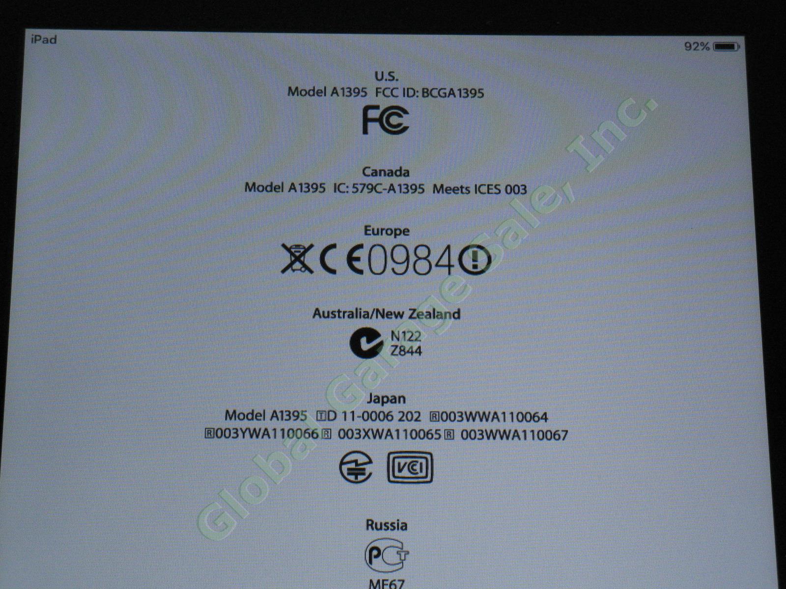 Apple iPad 2 Wifi 16GB Black Tablet Factory Reset MC770LL/A A1395 No Reserve! 2