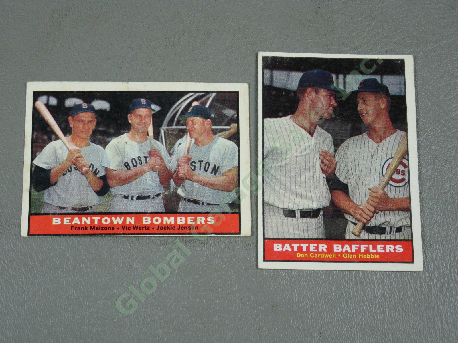223 Vintage 1961 Topps Baseball Card Lot Rookies All-Stars No Duplicates NO RES! 2
