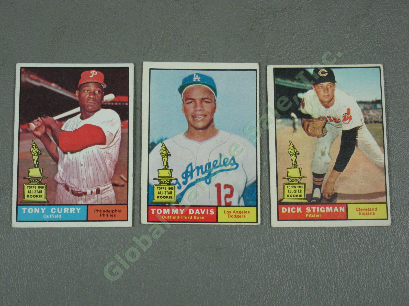223 Vintage 1961 Topps Baseball Card Lot Rookies All-Stars No Duplicates NO RES! 4