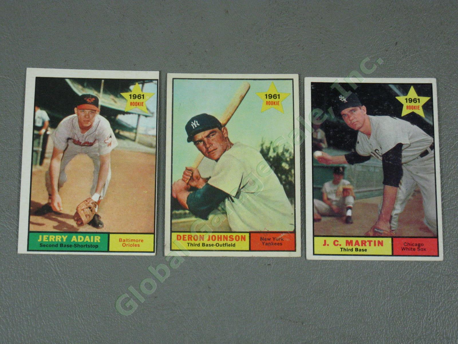 223 Vintage 1961 Topps Baseball Card Lot Rookies All-Stars No Duplicates NO RES! 5