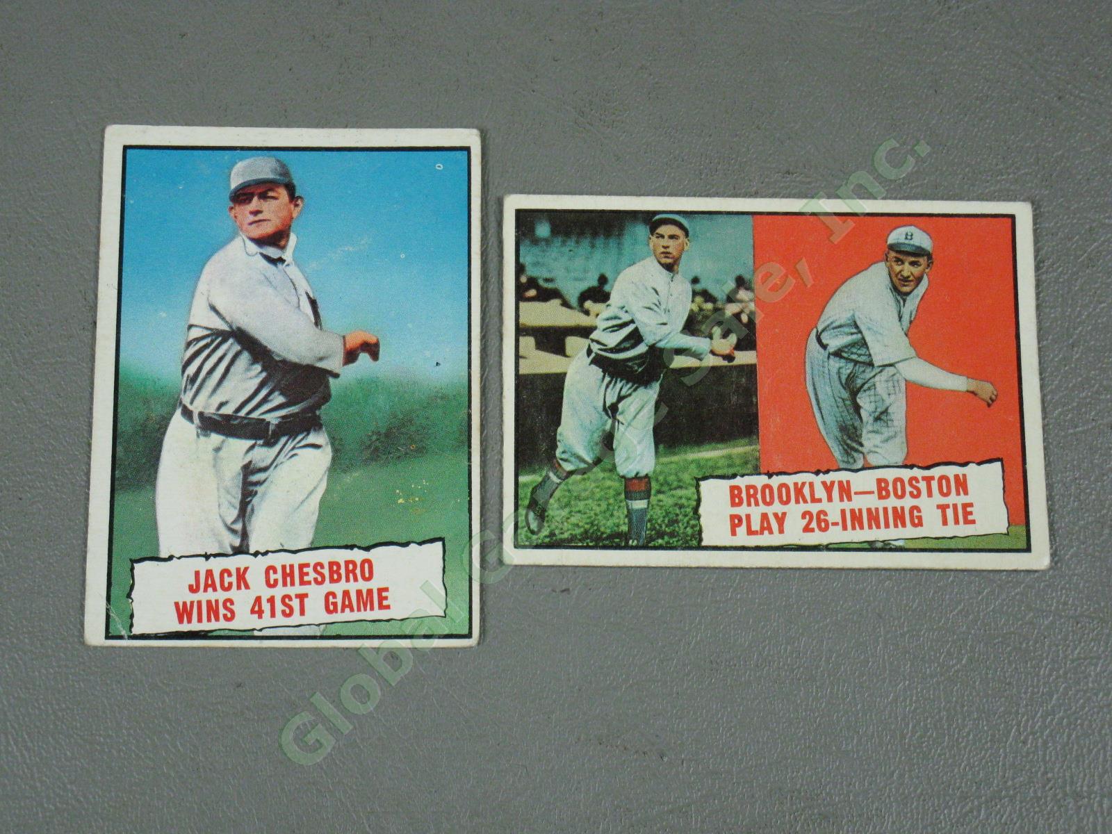 223 Vintage 1961 Topps Baseball Card Lot Rookies All-Stars No Duplicates NO RES! 9