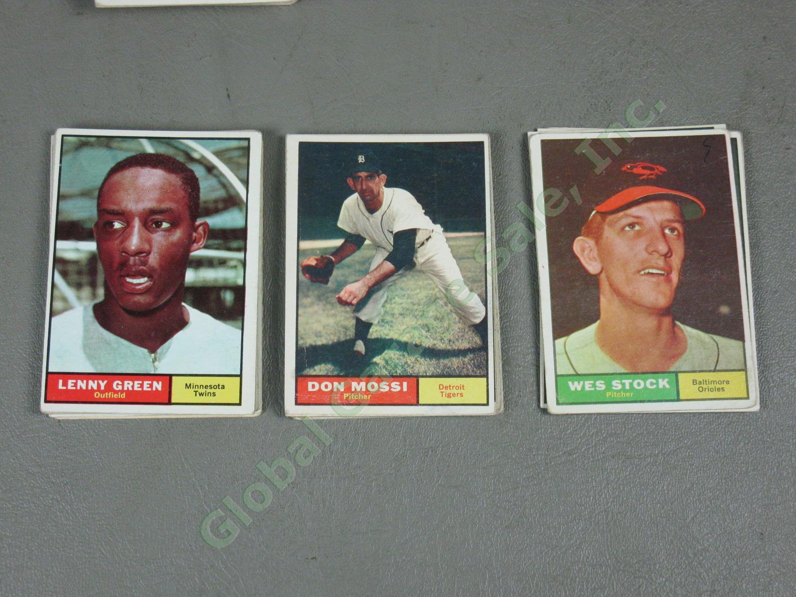 223 Vintage 1961 Topps Baseball Card Lot Rookies All-Stars No Duplicates NO RES! 12