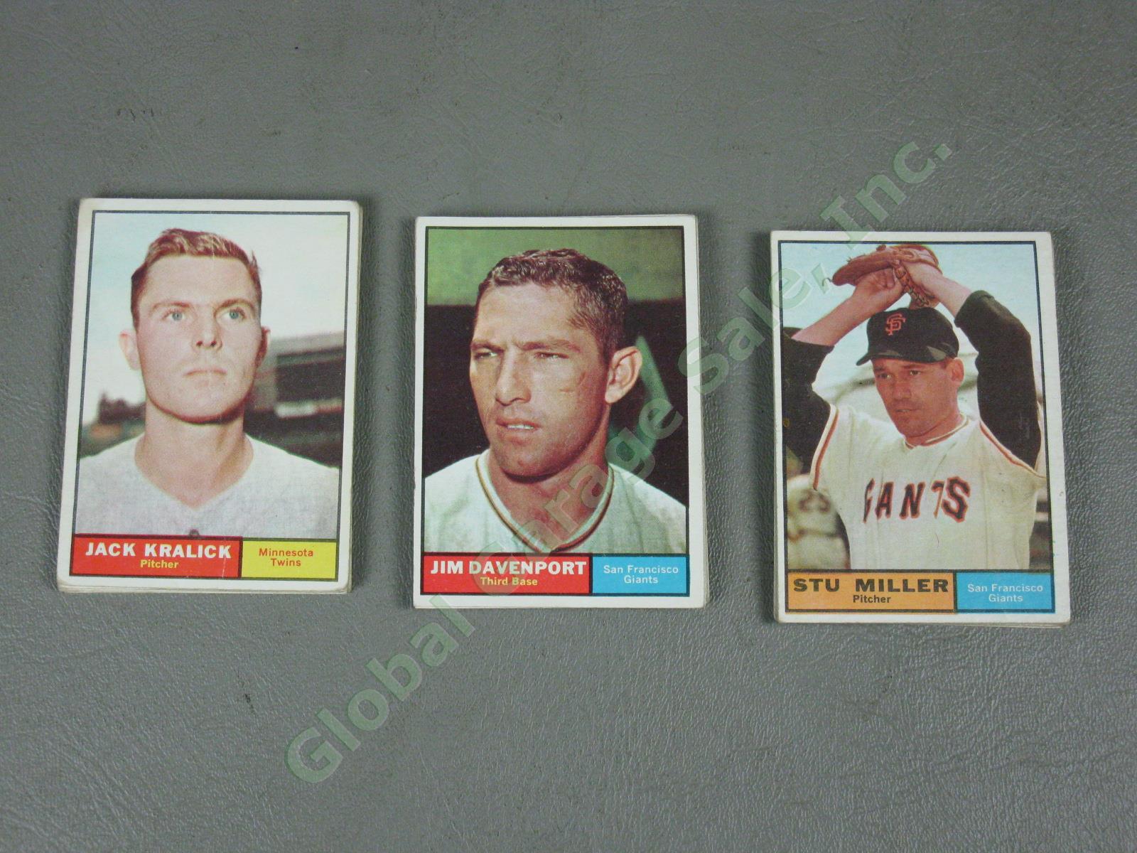 223 Vintage 1961 Topps Baseball Card Lot Rookies All-Stars No Duplicates NO RES! 13
