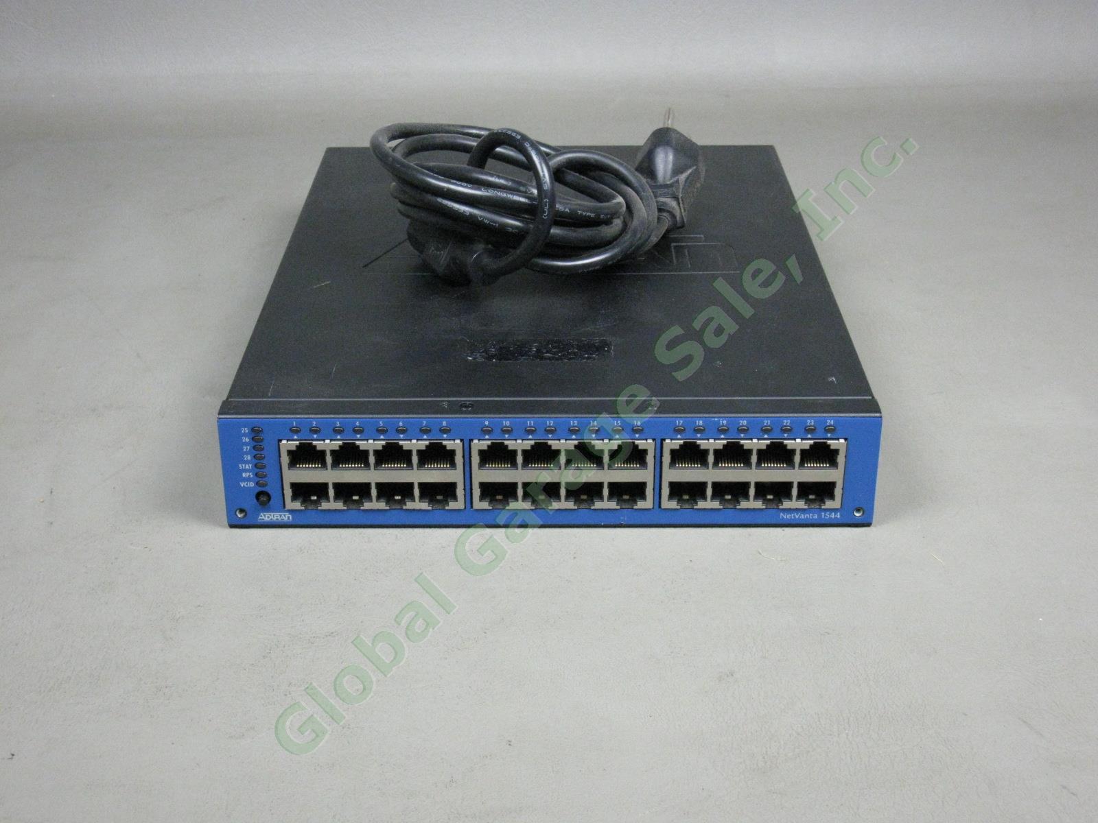 Adtran NetVanta 1544 24-Port Managed Gigabit Ethernet Switch 1702544G1 NORESERVE