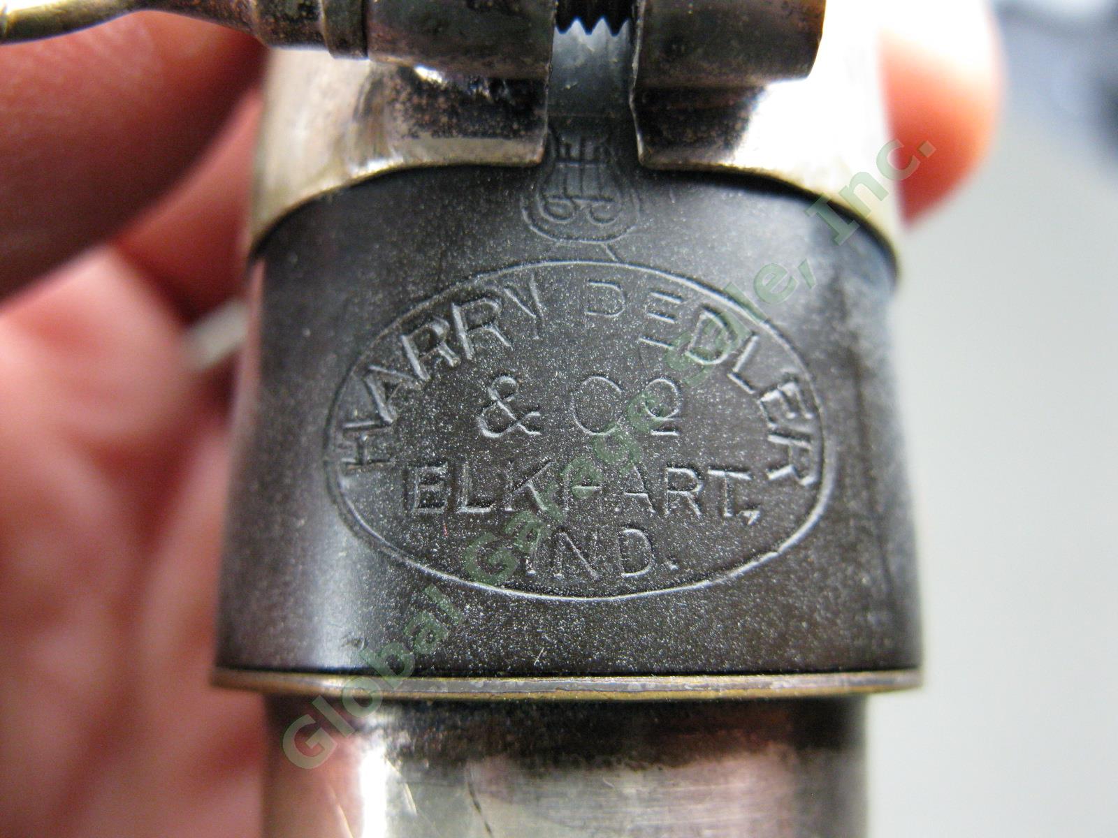Vtg Harry Pedler Metal Bb Clarinet Serial 27495 Mouthpiece Hard Case Elkhart Ind 3