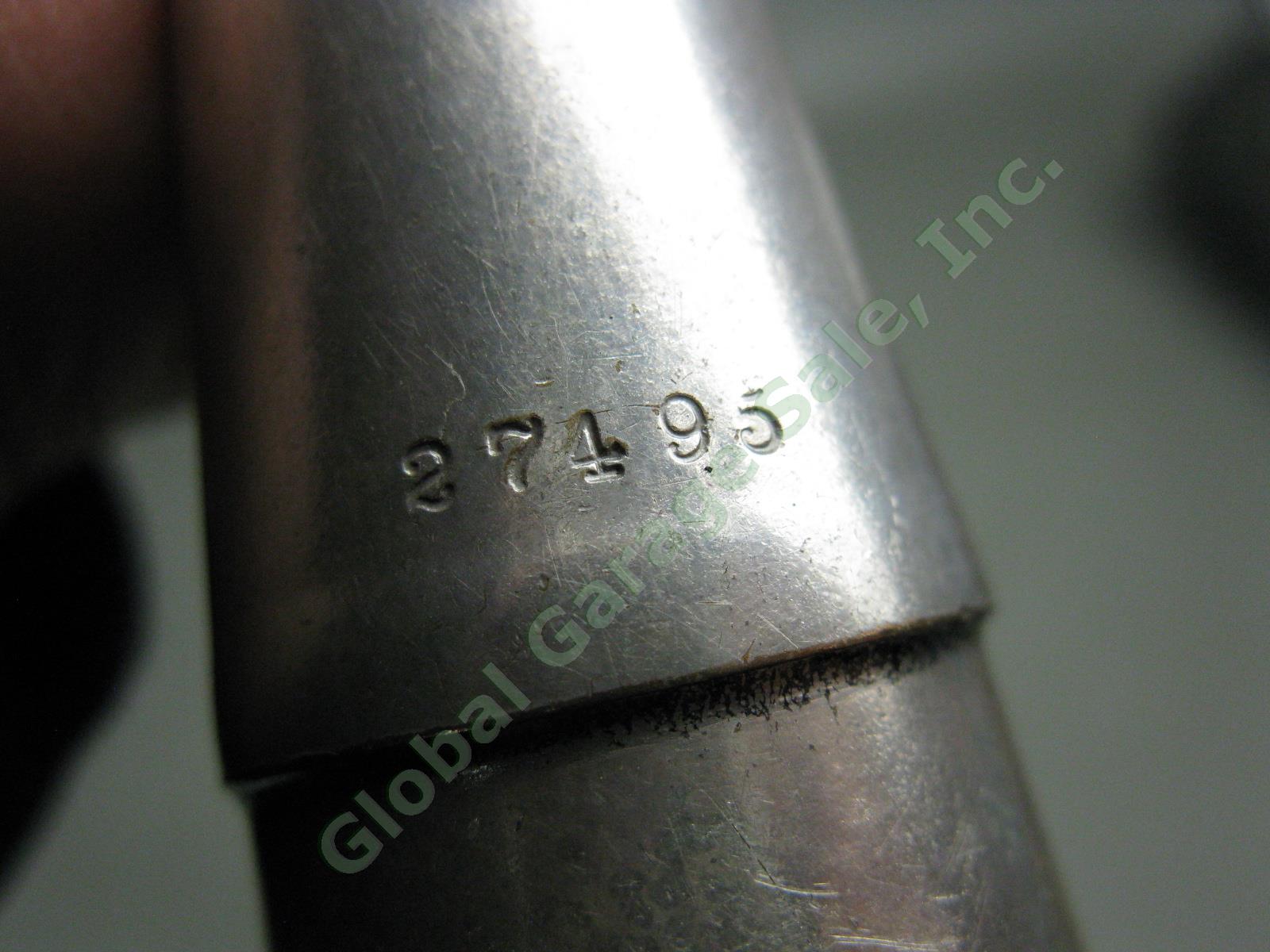 Vtg Harry Pedler Metal Bb Clarinet Serial 27495 Mouthpiece Hard Case Elkhart Ind 5