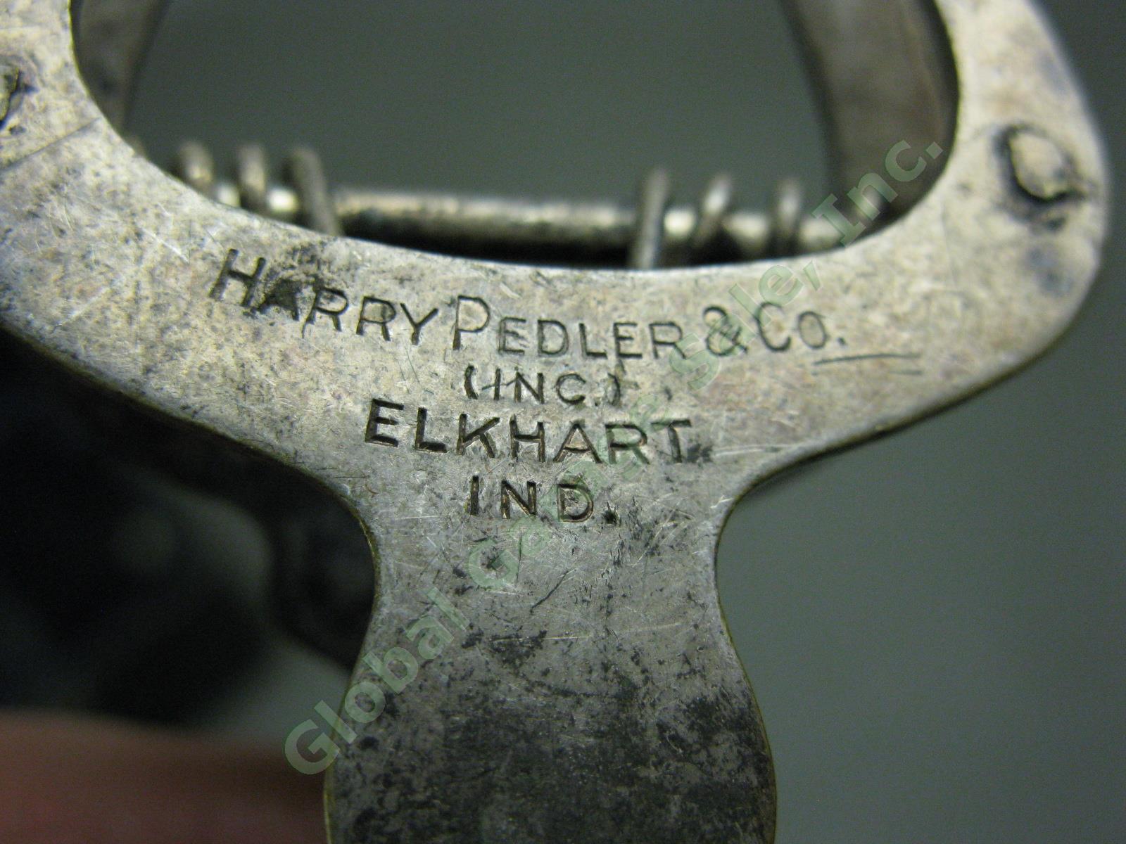 Vtg Harry Pedler Metal Bb Clarinet Serial 27495 Mouthpiece Hard Case Elkhart Ind 12