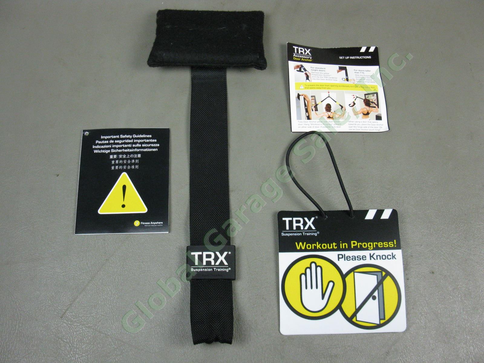 TRX Home Suspension Training Kit + Door Anchor Home Gym Exercise Fitness Belts 6