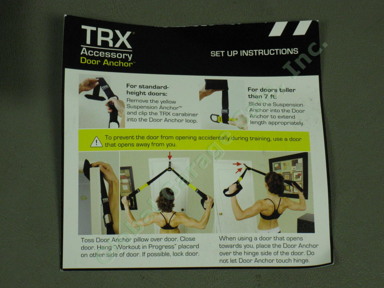 TRX Home Suspension Training Kit + Door Anchor Home Gym Exercise Fitness Belts 7