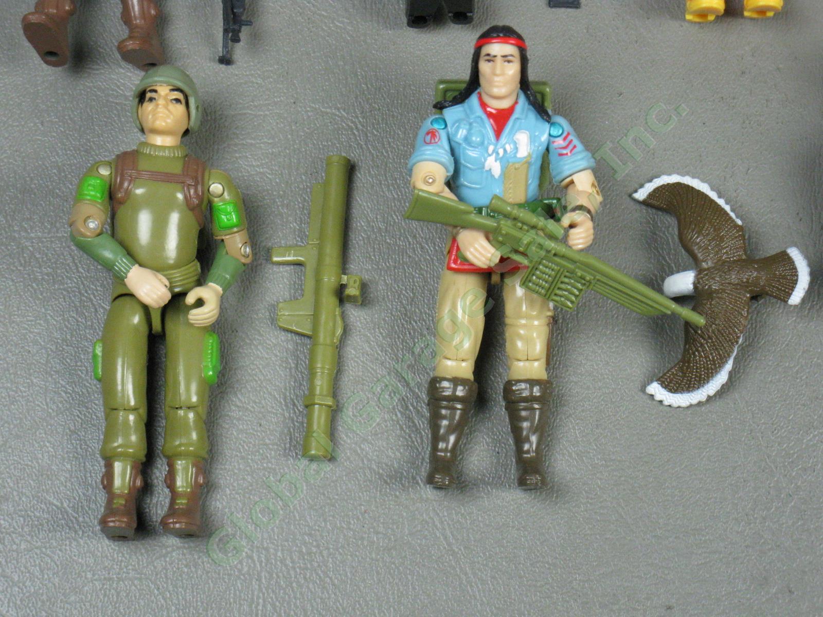 22 Vtg 1982-1984 GI Joe + Cobra Action Figures Collection Lot Rip Cord Torpedo + 1