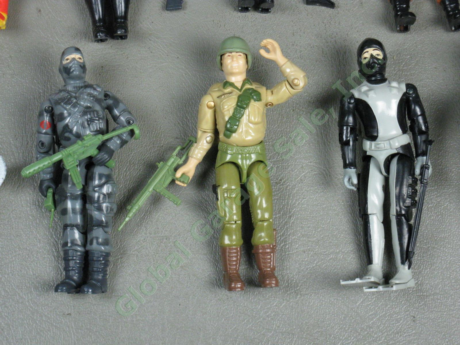 22 Vtg 1982-1984 GI Joe + Cobra Action Figures Collection Lot Rip Cord Torpedo + 2