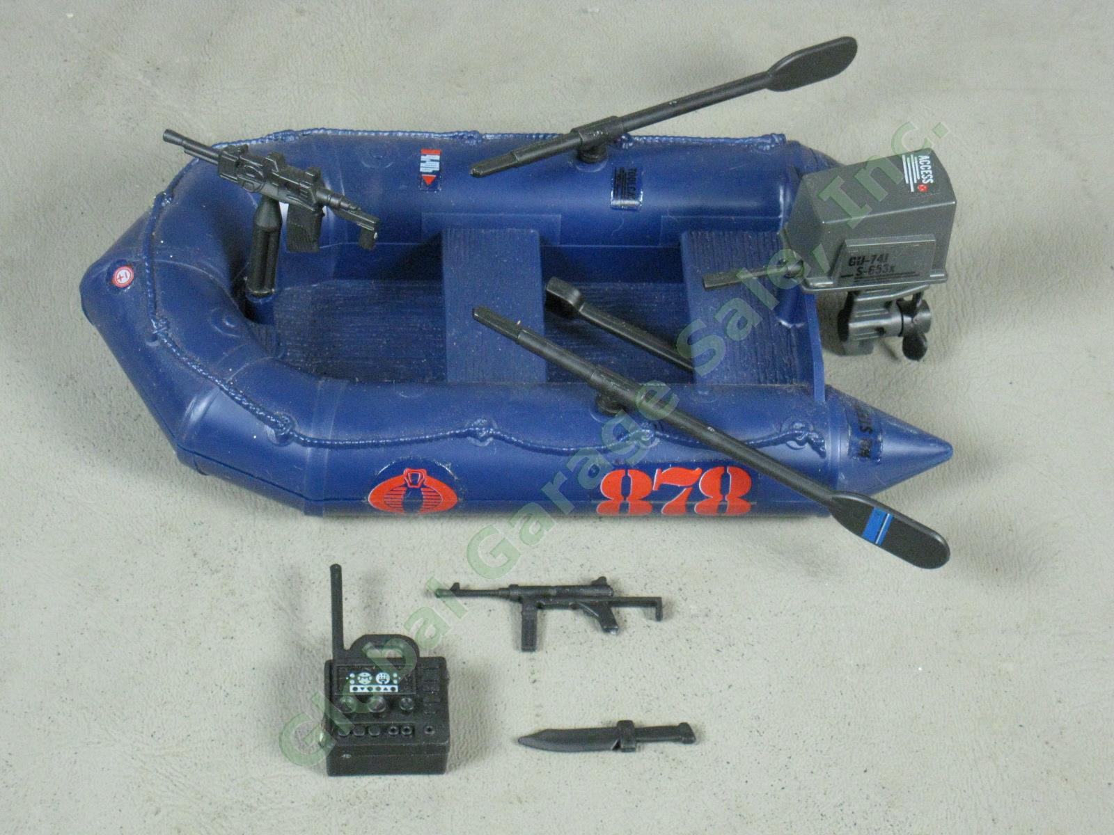 HUGE Vtg 1985-1986 GI Joe Cobra Vehicle Weapon Figure Lot Hydrofoil Ferret +NR! 17
