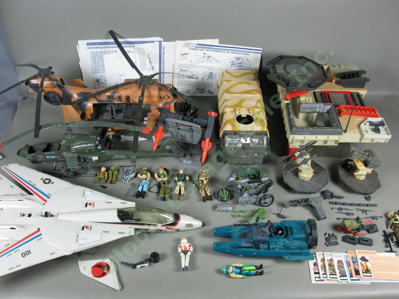 HUGE Vtg 1983-1985 GI Joe Vehicle Weapon Action Figure Lot Parts/Repair NO RES!