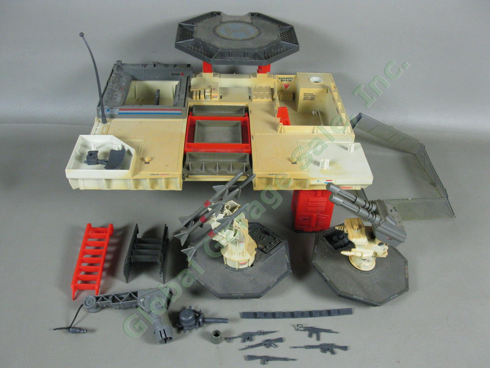 HUGE Vtg 1983-1985 GI Joe Vehicle Weapon Action Figure Lot Parts/Repair NO RES! 9