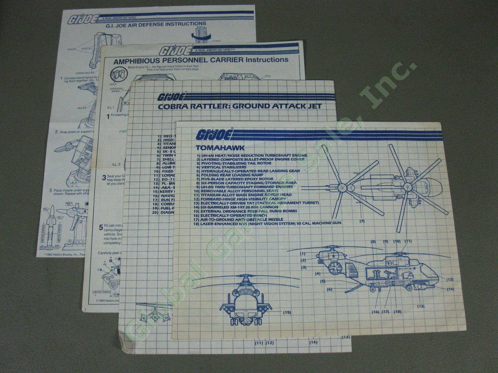 HUGE Vtg 1983-1985 GI Joe Vehicle Weapon Action Figure Lot Parts/Repair NO RES! 23