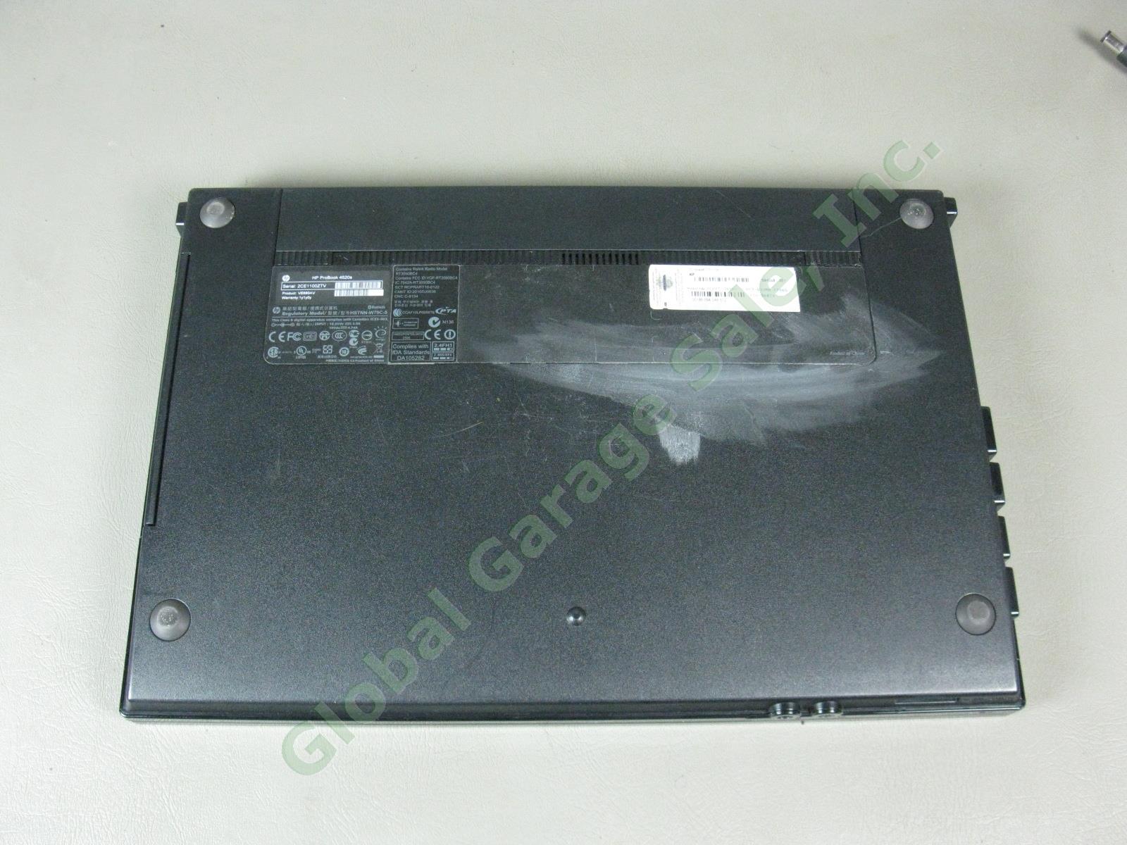 HP 4520s ProBook Laptop Computer Intel Core i5 M540 2.67GHz 2GB Windows 7 Pro NR 4