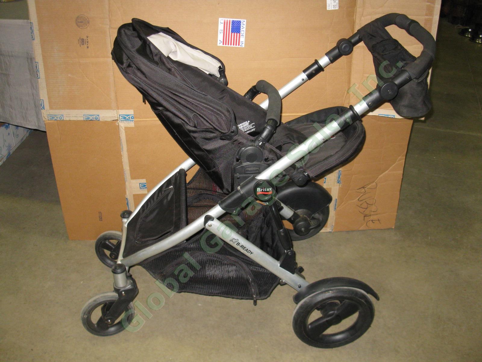Black Britax B-Ready Single Stroller W/ Reversible Removable Seat Cup Holders NR