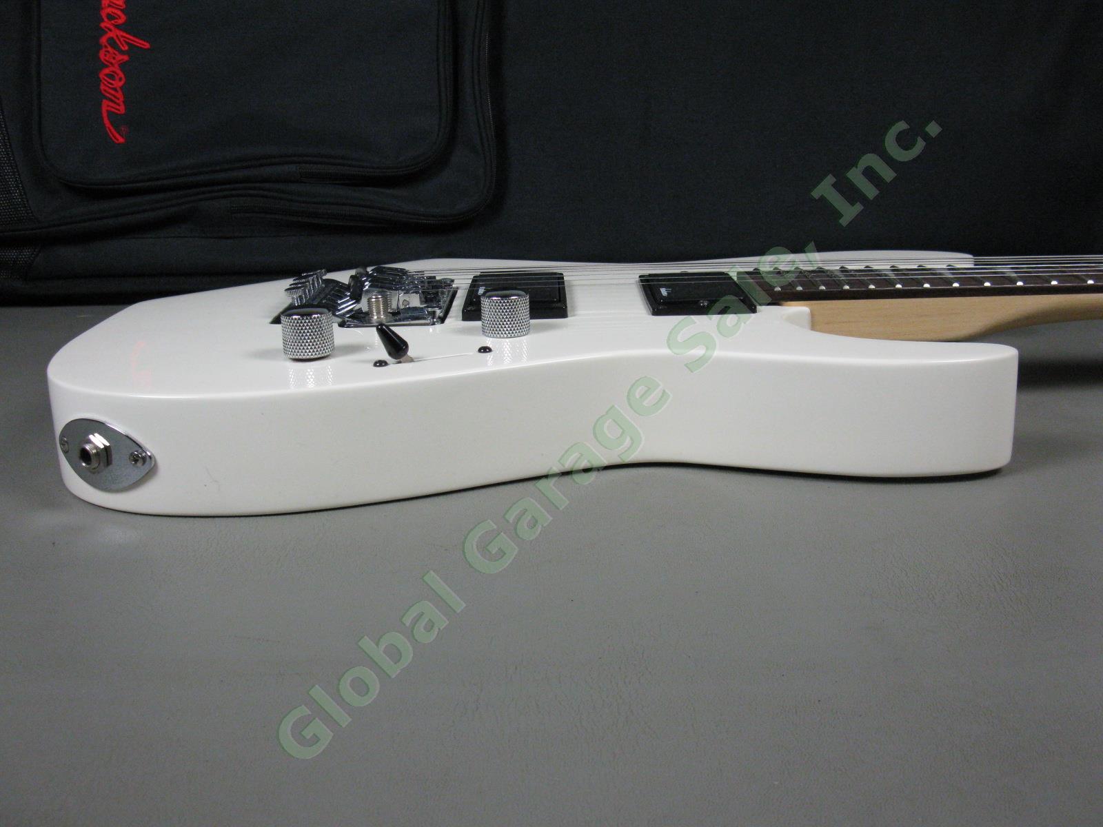 2010 Jackson JS32 Dinky Electric Guitar White W/ Padded Gig Bag Bundle NR MINT! 7