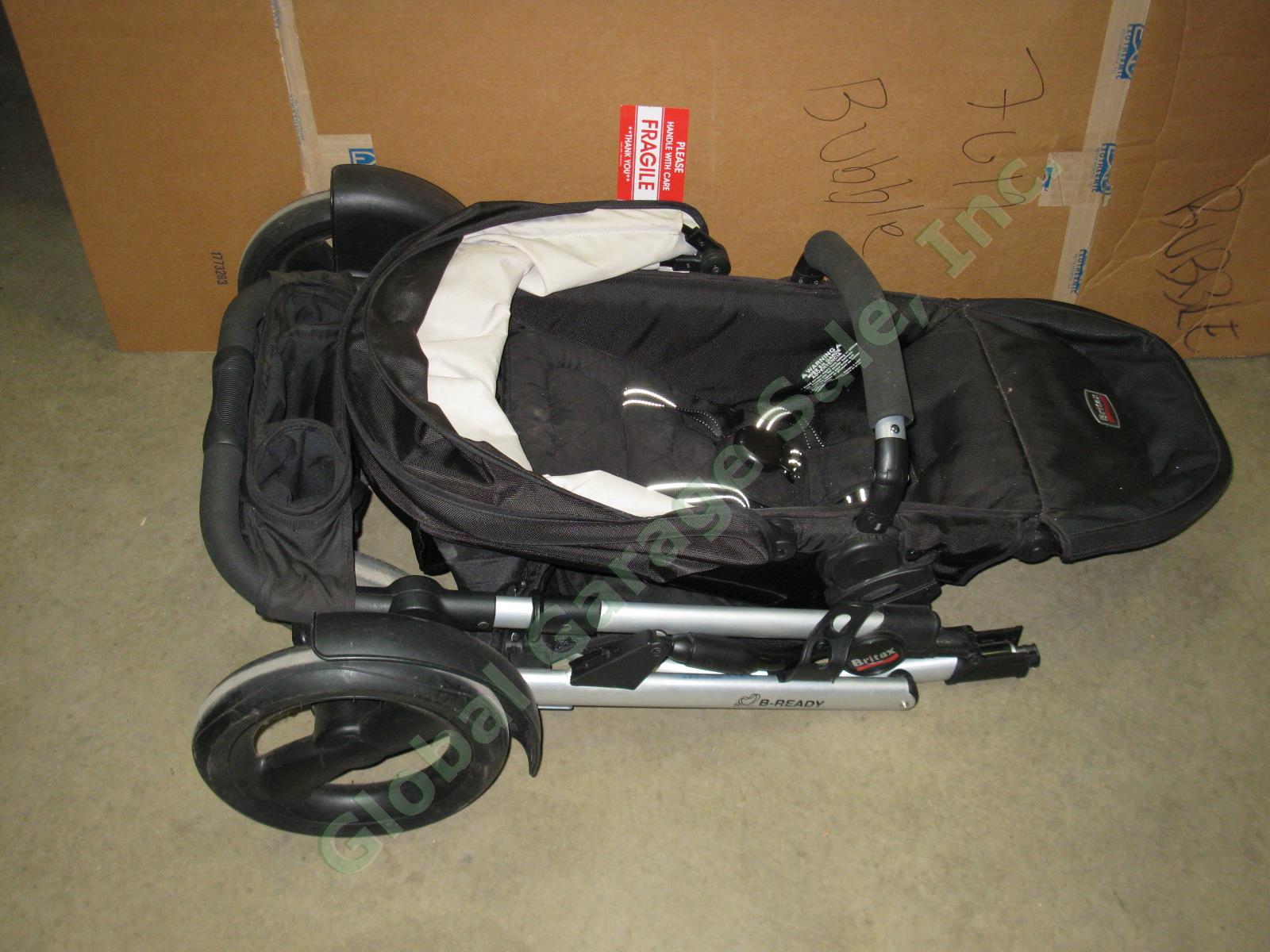 Black Britax B-Ready Single Stroller W/ Reversible Removable Seat Cup Holders NR 7