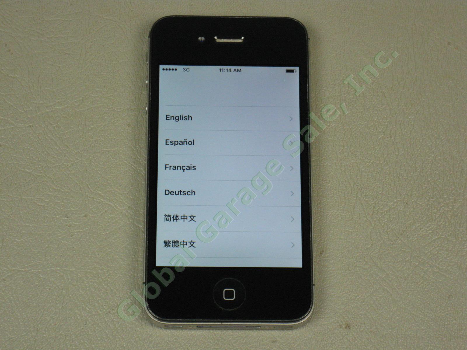 Apple iPhone 4s 16GB Black Model A1387 MD276LL/A Verizon Unlocked + Reset NO RES 1